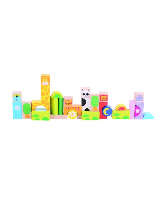 Safari Animal Building Blocks