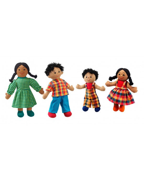 Fairtrade Doll Family (Brown Skin, Dark Hair)