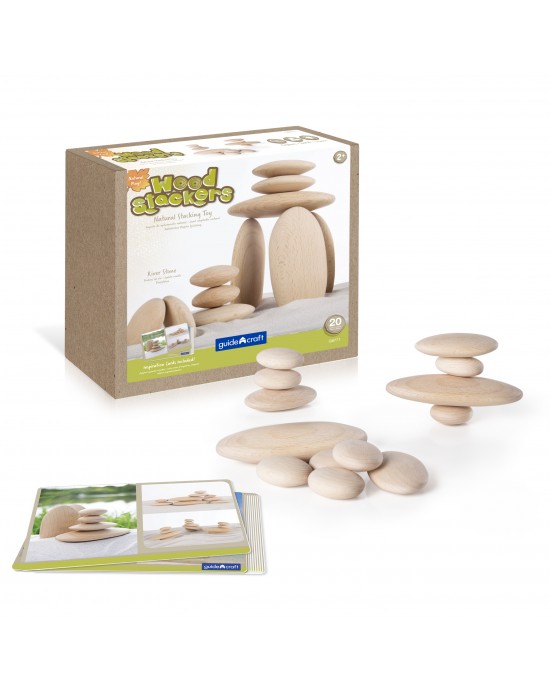 Sensory Wood Stackers River Stones