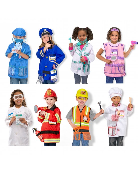 Multicultural RolePlay Costumes (8 Outfits)  (5-7 Years)