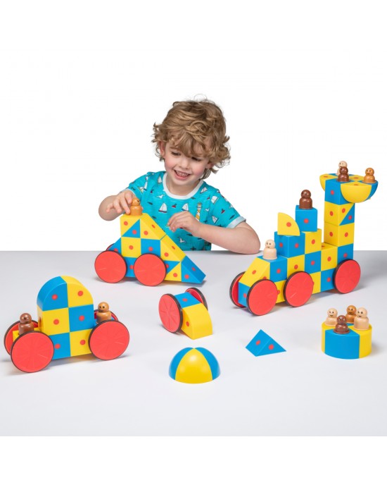 3D Magnetic Blocks Super Class Set