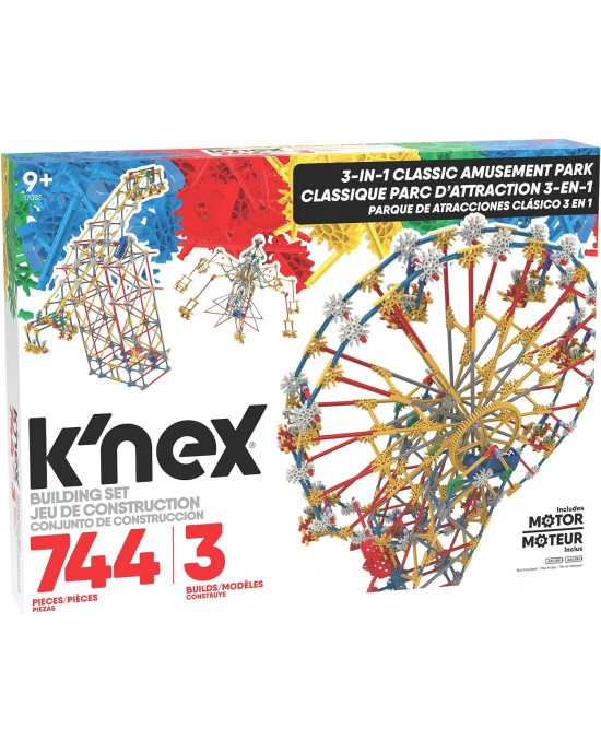 K’NEX Thrill Rides 3-in-1 Classic Amusement Park Building Set