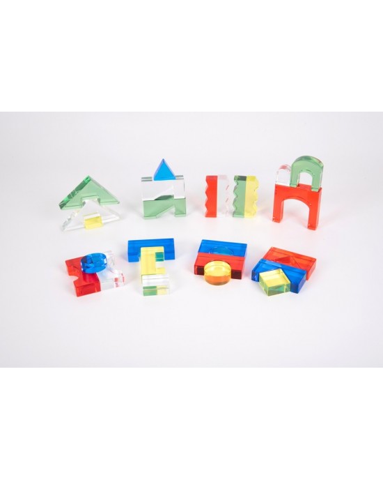 COLOUR ACRYLIC BLOCK SET 25pcs