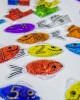 Rainbow Gel Number Fish - Pk21