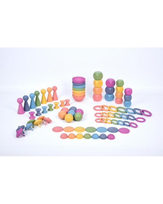 Rainbow Wooden Super Set