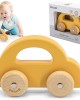 Wooden Push Car Yellow