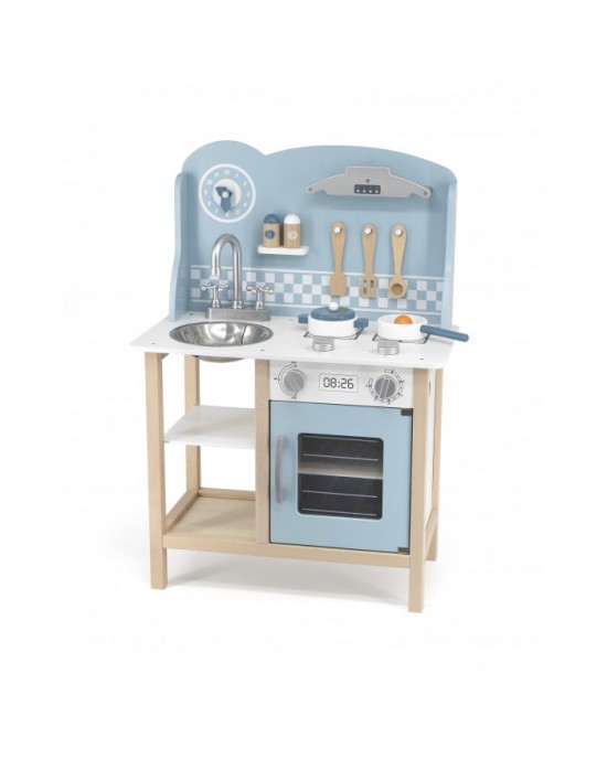 Blue Kitchen With Accessories