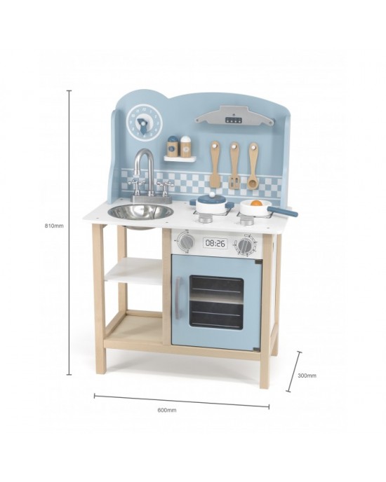 Blue Kitchen With Accessories