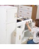 Classic White Modern Kitchen With Light And Sound - PolarB