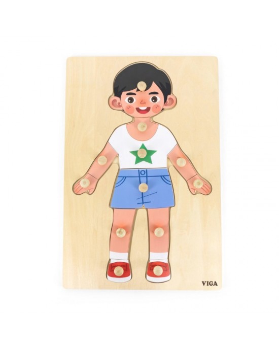 Body Parts Puzzle - Boy（12pcs)