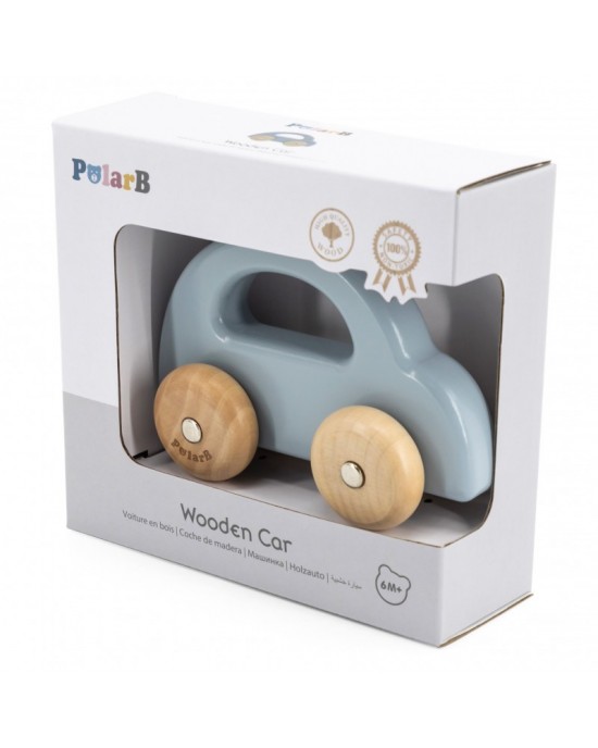 Wooden Car - Blue