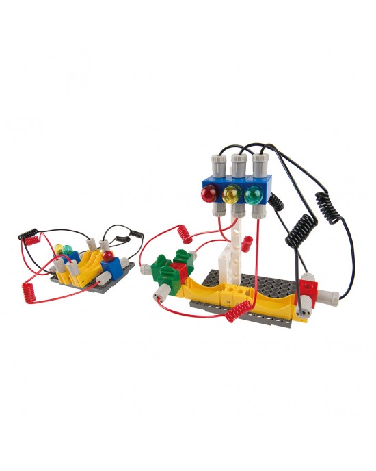 SCIENTIFIC EXPERIMENT SET-POWER MACHINE 8+ (Motion and Mechanism – Electricity and Circuit – Gas and Pneumatics)