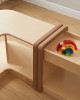 SoftEdge Toddler Play Center - 90° Corner Shelving Unit