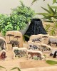 Endangered Animal Families Wooden Characters 