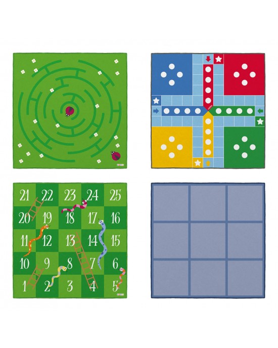 Giant Classic Games (Set of 4) Mat (100x100cm)