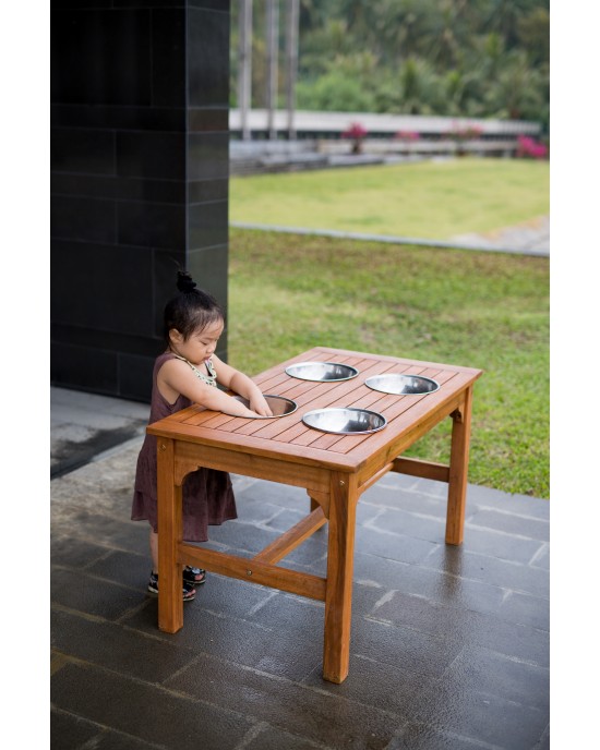 Outdoor Rectangular Mud Mix Table 