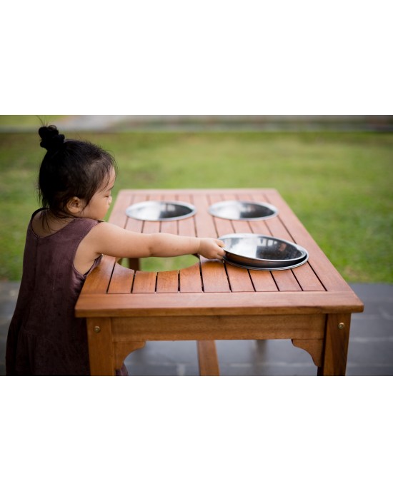 Outdoor Rectangular Mud Mix Table 