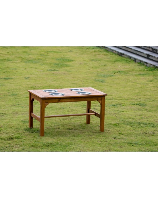 Outdoor Rectangular Mud Mix Table 