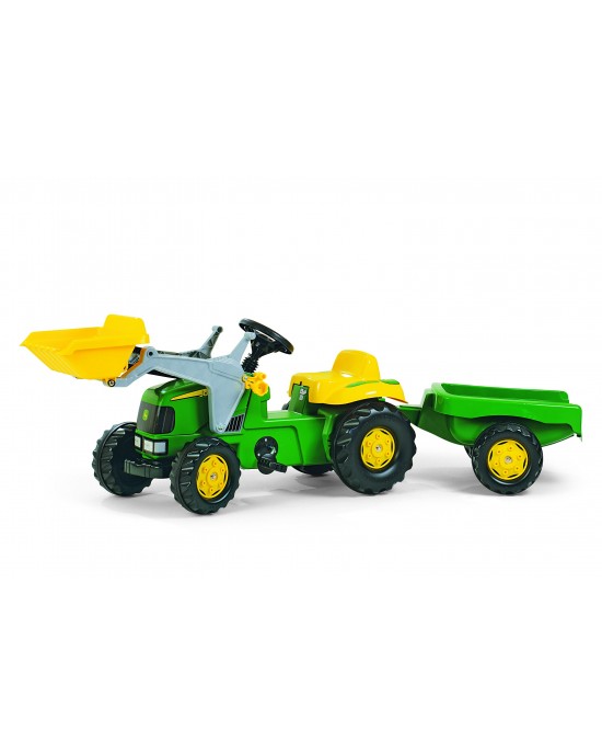 Kid John Deere Tractor With Loader and Trailer (3-6 Years)