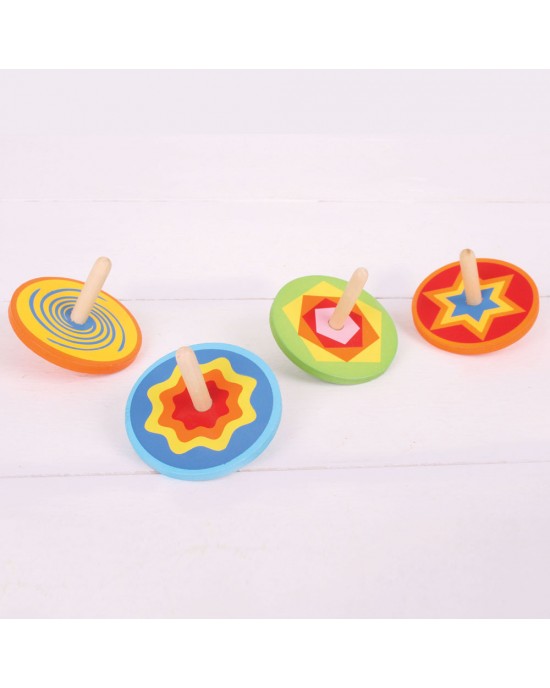 Snazzy Spinning Tops (Set of 4)