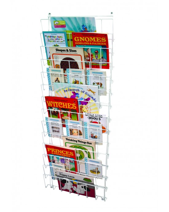 Vertical Wall Mounted Book Rack