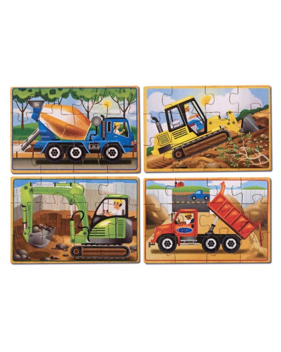 Construction Vehicles Jigsaw in a Box