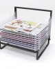 10 SHELF SPRING LOADED FLOOR DRYING RACK