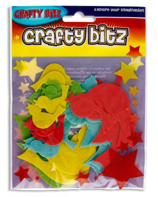 CRAFTY BITZ PKT.20 COLOURED CUTOUTS - BIRDS