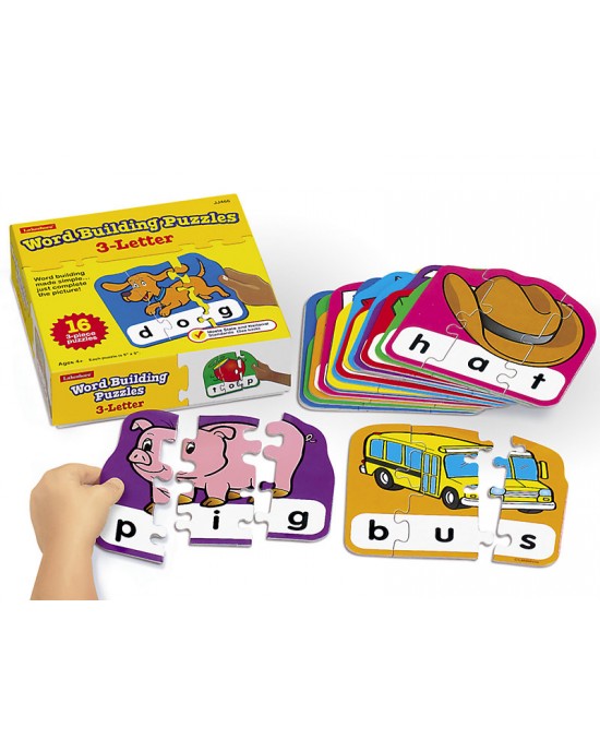 3-Letter Word Building Puzzles