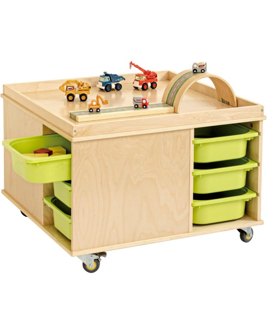 Activity Play Table With 12 Storage Boxes