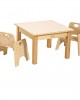 Classroom Wooden Square Table