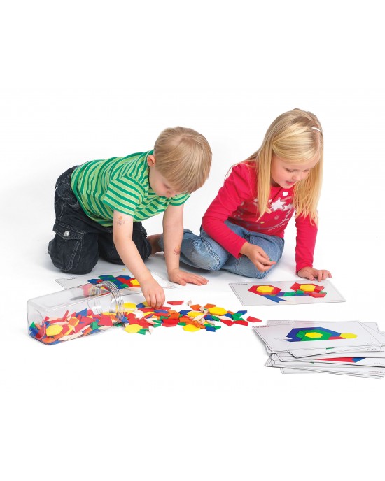 Plastic Pattern Blocks Set - Pk250