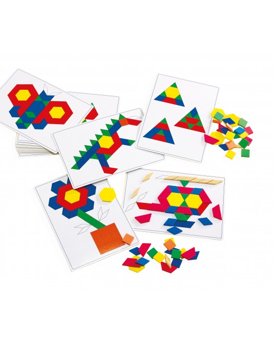 Basic Pattern Block Cards - Pk20