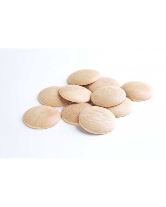 WOODEN DISC 60MM PK10 12M+