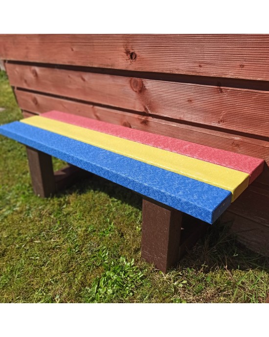 Eco-Rainbow Recycled Bench (1M)