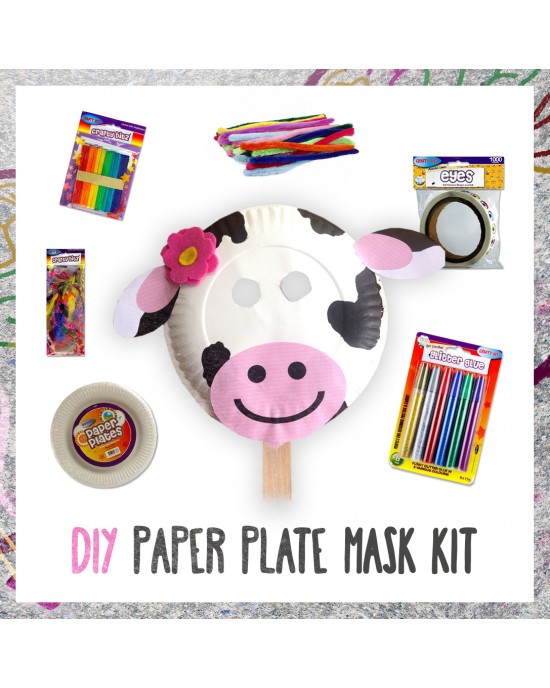 DIY Paper Plate Face Mask Kit - Arts & Crafts Bundles