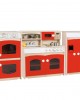 Red 3 Piece Kitchen Set  (Medium)