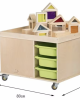 Kids Multi-function Activity Play Table With 12 Storage Box