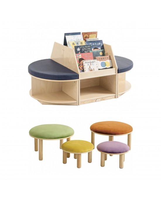 Reading Island + Set of 4 Seats