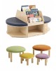 Reading Island + Set of 4 Seats