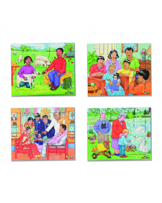 Kinds of Family No 2. Set of 4