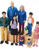 Asian Family Block People - Set Of 8