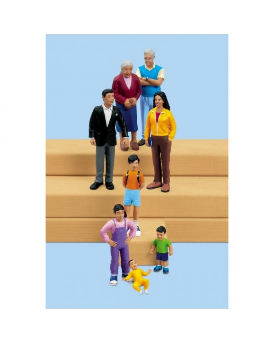 Block People - Hispanic Family