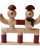 Magschool - 24 Pieces Wooden People Builder