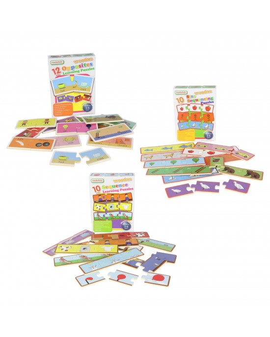 Wooden Learning Puzzles - Multibuy Set