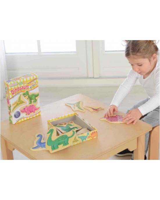 Wooden Learning Puzzles - Multibuy Set (Dinosaurs, Animals, Insects, Farm)