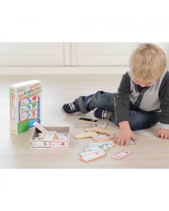 Wooden Learning Puzzles - Multibuy Set (Numbers, Colours, Alphabet)