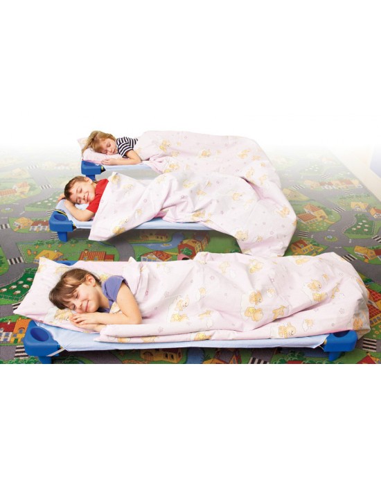 Kiddy Cots / Stackable Bed Blue Set of 6