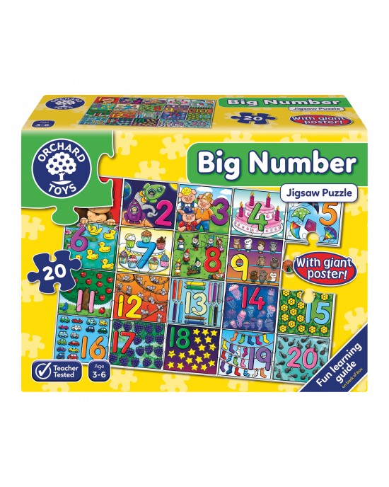 BIG NUMBER FLOOR JIGSAW (3-6)