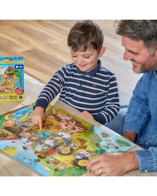 WHO'S ON THE FARM Jigsaw (3+)